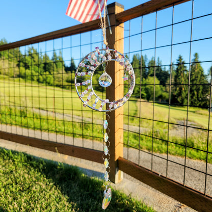 4" Moon and Star Suncatcher