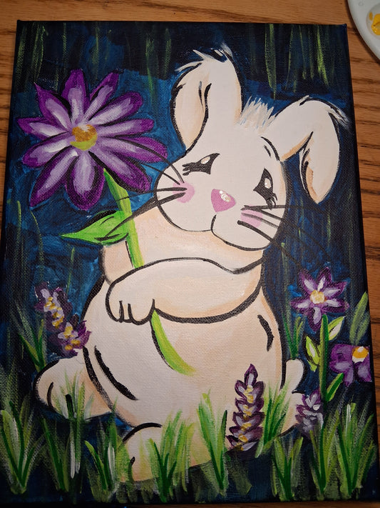 Bunny with Flower