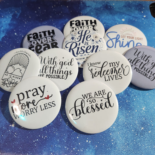Faith Themed Magnets 58mm