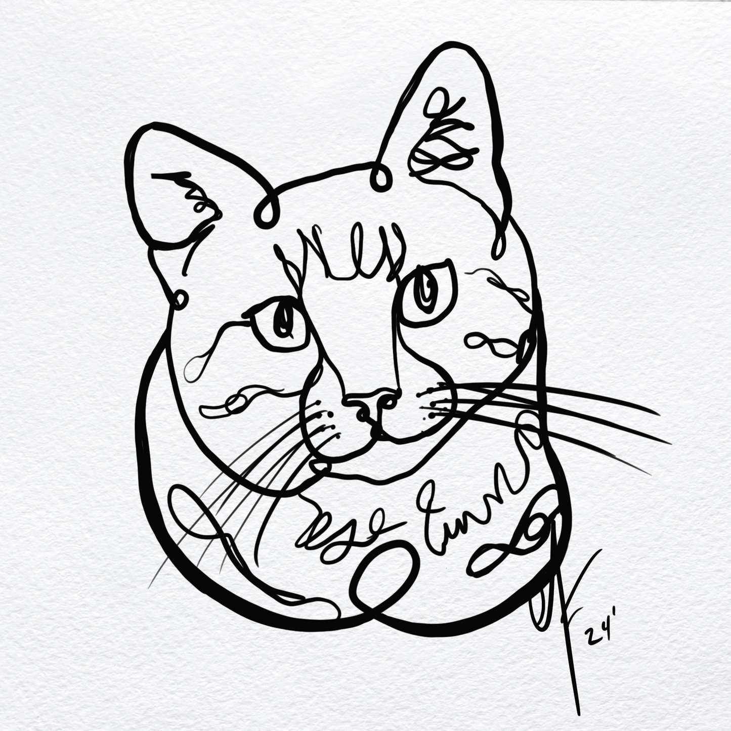 Continuous Line Style Artwork