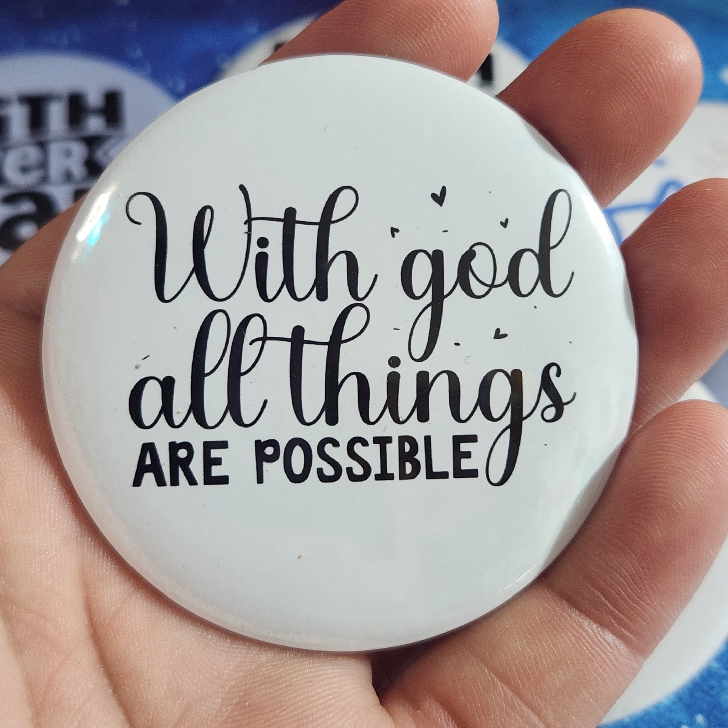 Faith Themed Magnets 58mm