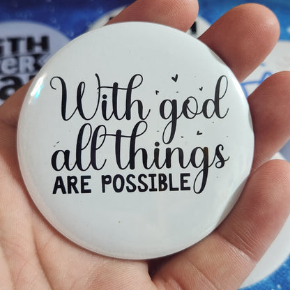 Faith Themed Magnets 58mm
