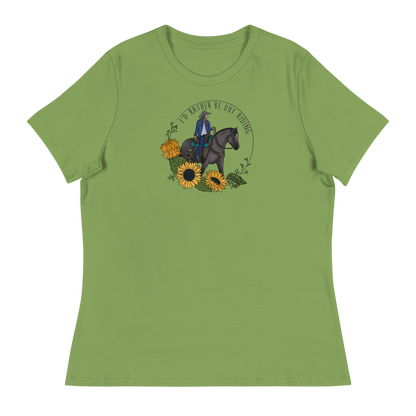 Rather Be Riding Text | Women's Relaxed T-Shirt